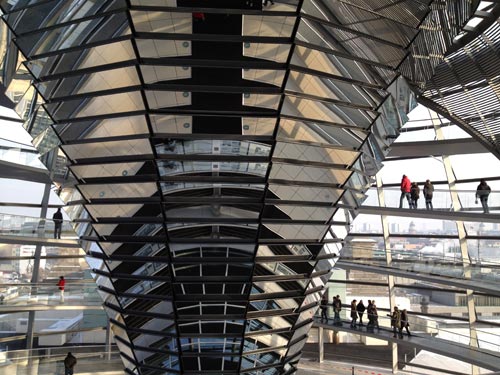 Inside the German Reichstag dome