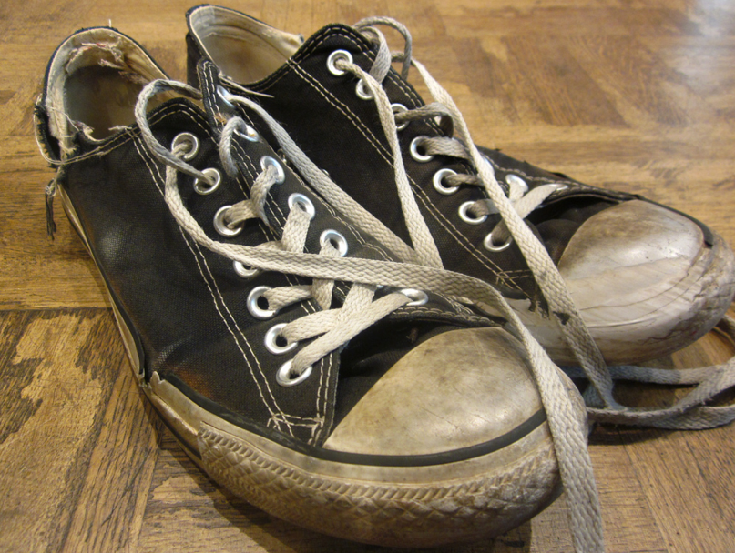 The old Converse sneakers I took around the world