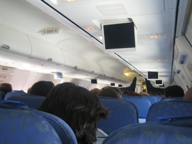 Coach - inside an airplane