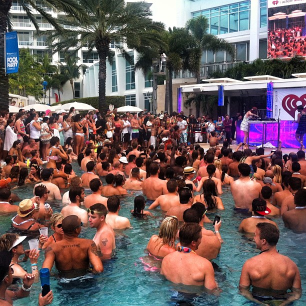Miami pool party