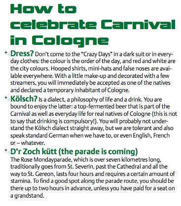 Karneval Köln Tipps