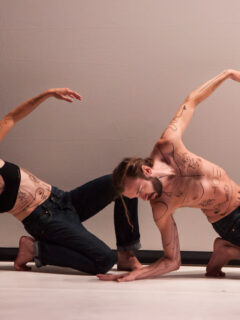 Tereza Ondrová and Peter Šavel in Boys Who Like to Play with Dolls (Photo by Maria Falconer)