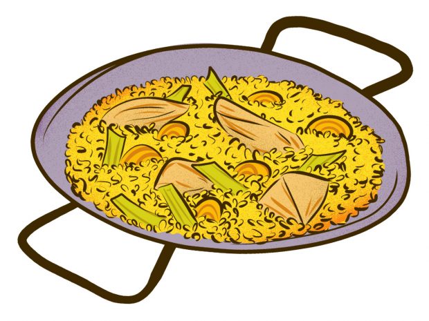 Valencian Paella (Valencia) - Meat & Potatoes - Dishes from 14 Cities Around the World