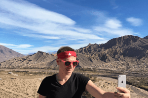 travel selfie - millennial