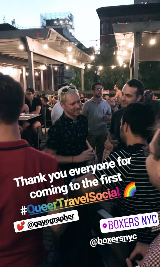 queer travel social - nyc gay happy hour