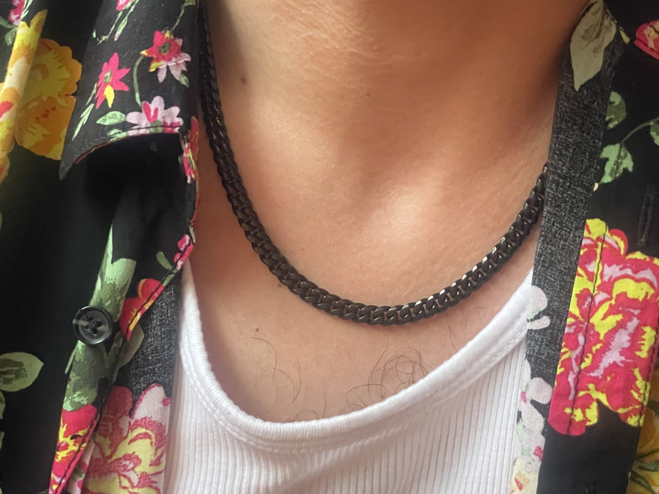 BLACK DRIP Pendant Necklace, Matte Black Mens Necklace, Long Necklace, Bar  Necklace, Gift for Men, Gift for Him, by Bohemian Fringe - Etsy | Gold  chains for men, Chains for men, Fashion