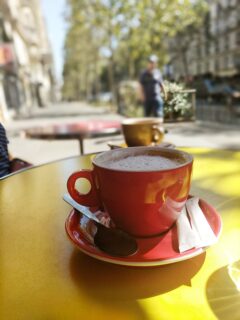 coffee in france outdoor cafe