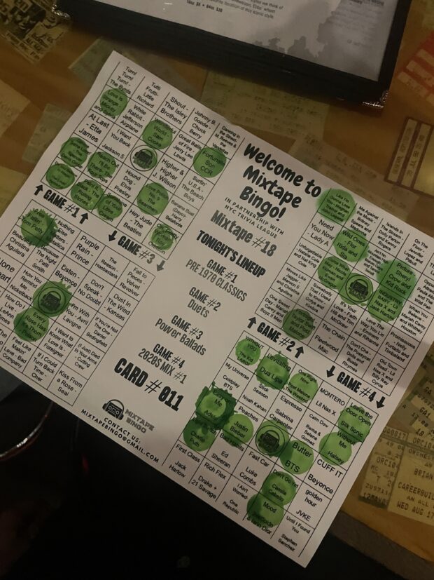 Mixtape Bingo